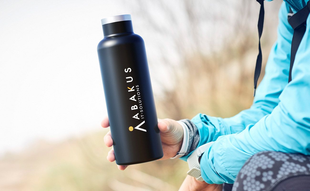 Custom Metal Water Bottles Logo, Aqualok Metal